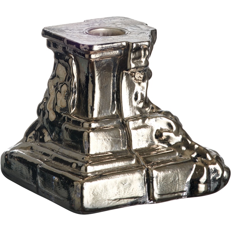 Rocky Baroque Candlestick 95 mm, Glossy Glaze