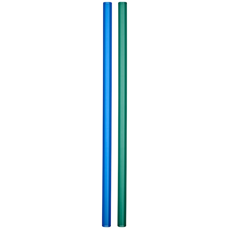 Sipsavor Straws 2-pack, Blue/Green