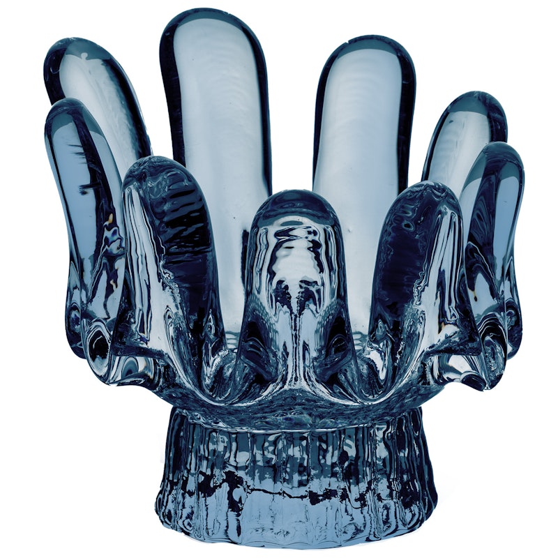 Sunflower Candle Holder 9.2 cm, Blue