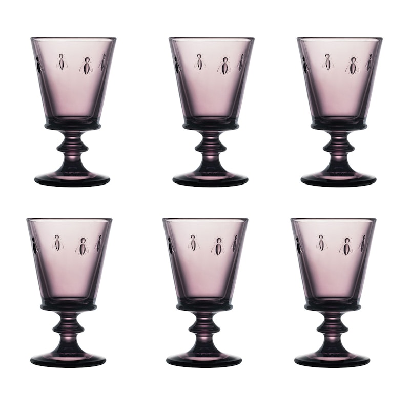 Abeille Wine Glass 6-pack, Aubergine