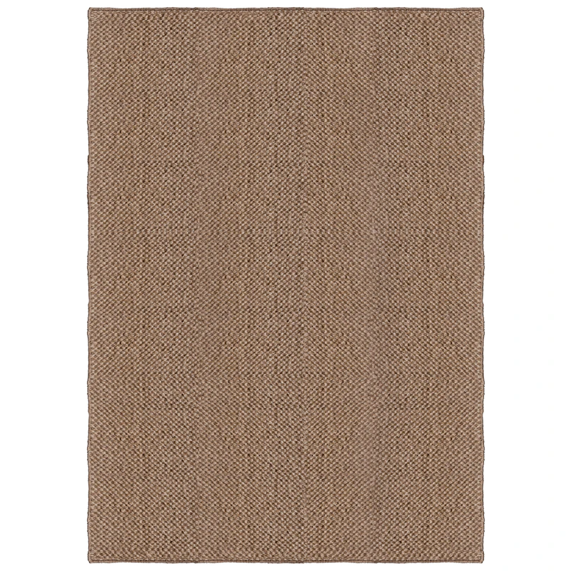 Basket Weave Sisal Rug 140x200 cm, Brown