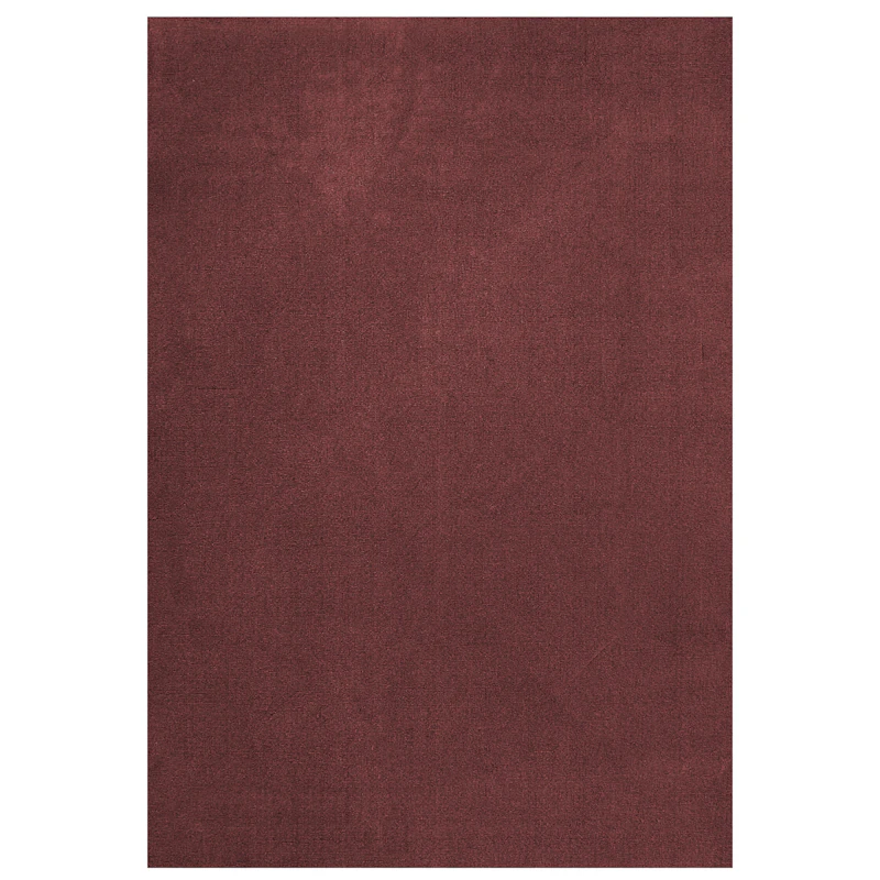 Classic Solid Wool Rug 250x350 cm, Ruby Red