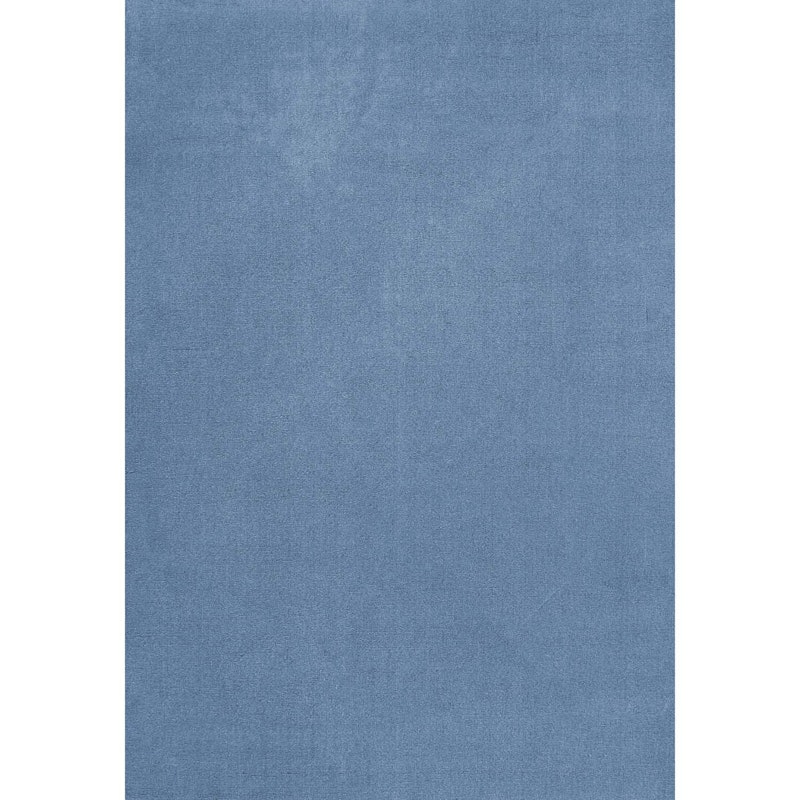 Classic Solid Wool Rug 180x270 cm, Cornflower Blue