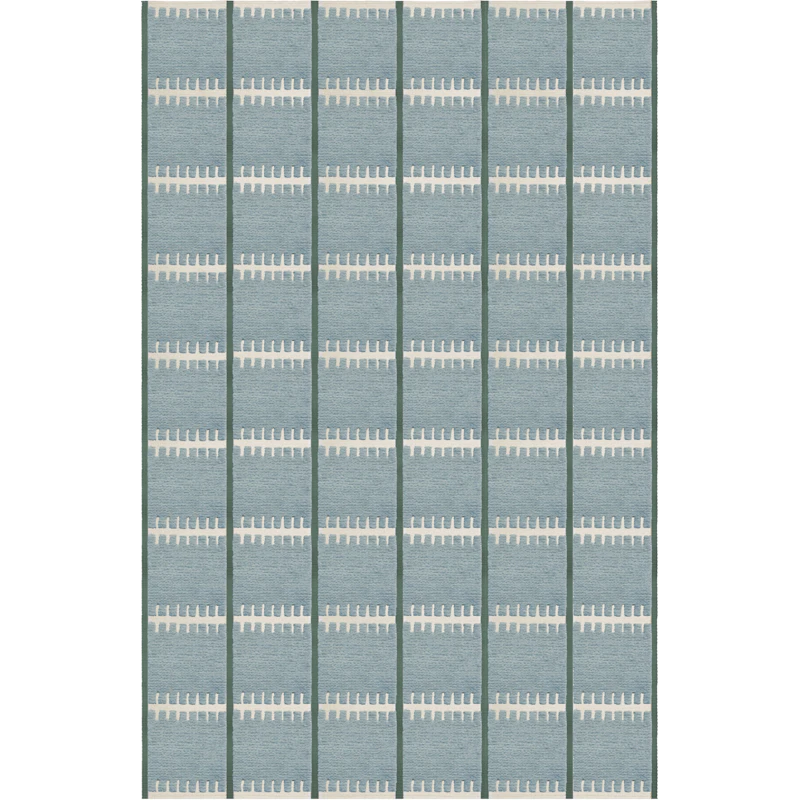 Lilly Wool Rug 200x300 cm, Blue