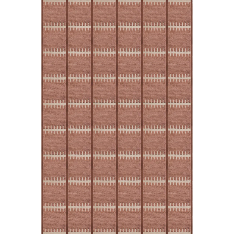Lilly Wool Rug 250x350 cm, Rust