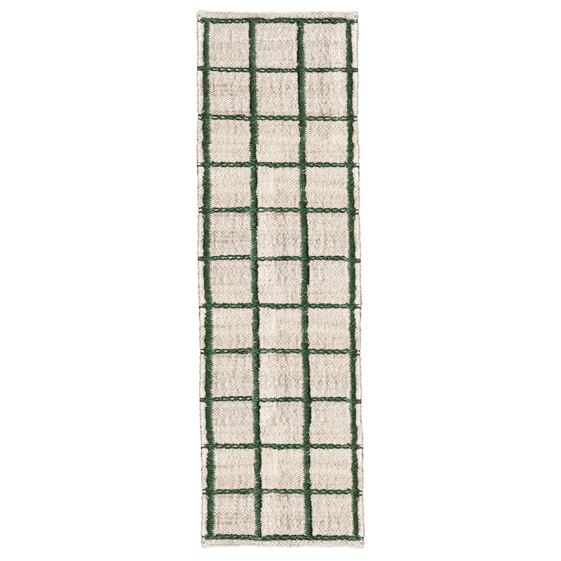 Strata Jute Rug 75x240 cm, Green