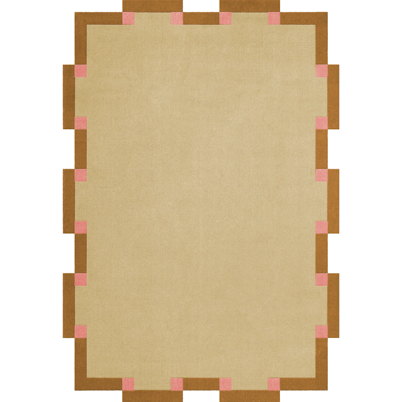 Teklan Fregio Wool Rug 200x300 cm, Butter / Blossom