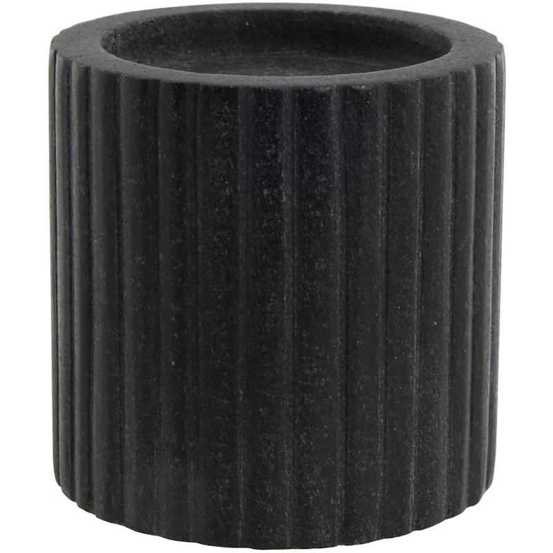 Eliana Candle Holder Marble Black 10 cm