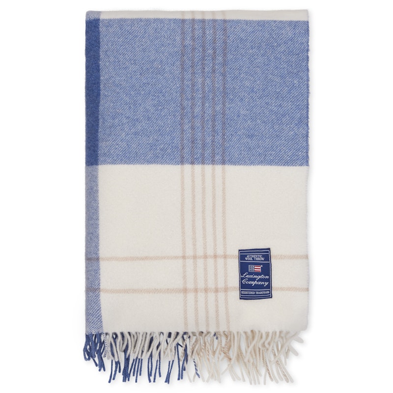 Throw 130x170 cm, Blue/Beige
