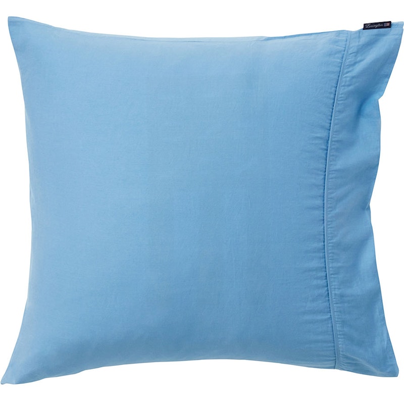 Washed Cotton Sateen Pillowcase 65x65 cm, Blue Sky