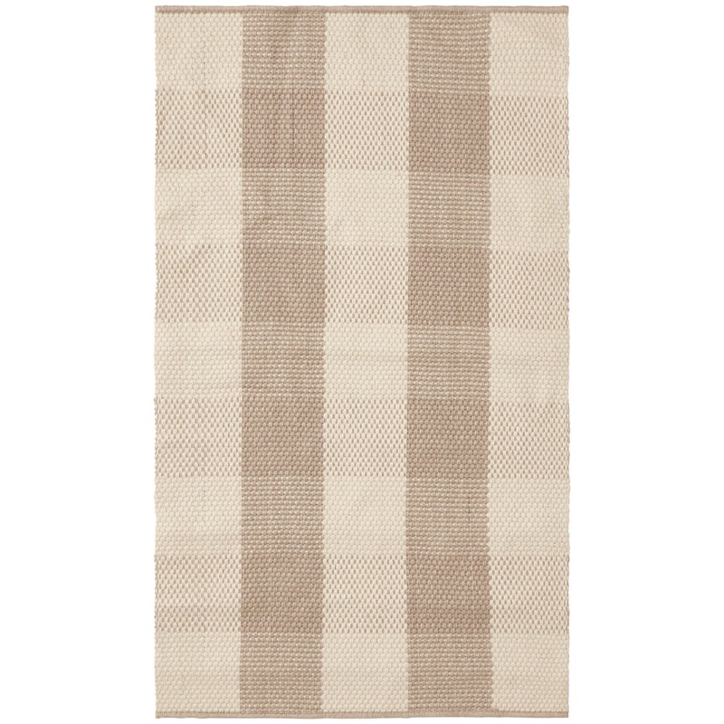 Checked Jute Rug 170x240 cm, Beige/Natural