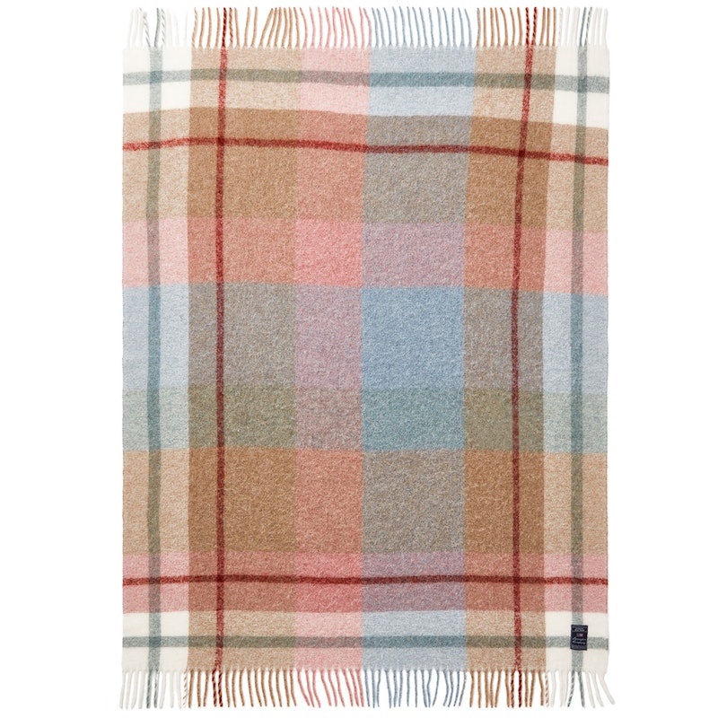 Checked Mohair Mix Throw 130x170 cm, Multi