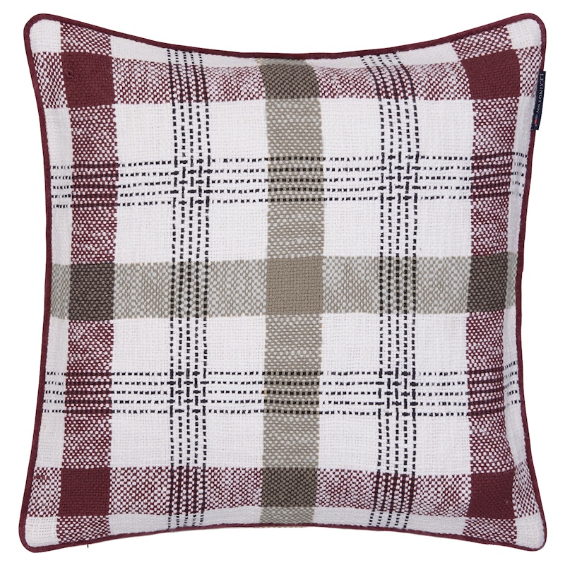 Cushion Cover 50x50 cm, Stone/Burgundy