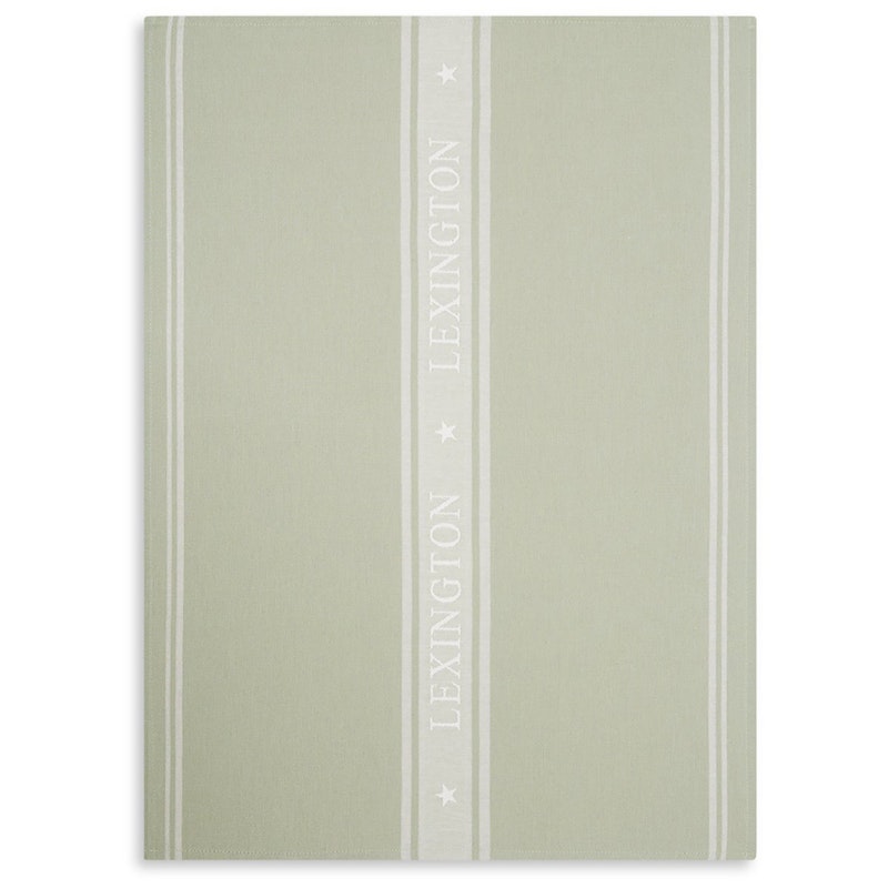 Icons Jacquard Star Kitchen Towel, Sage green