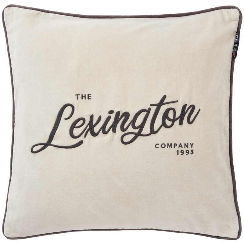 Lex Organic Cotton Velvet Cushion Cover 50x50 cm, Beige