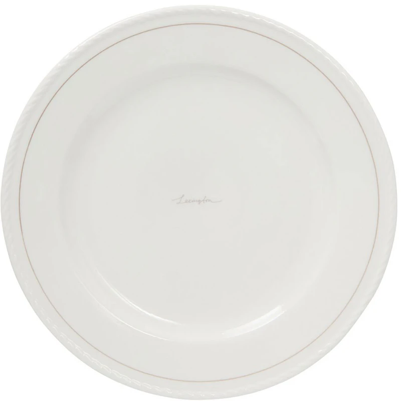Lexington Porcelain Dinner Plate 27,5 cm 4-pack, White / Beige ...