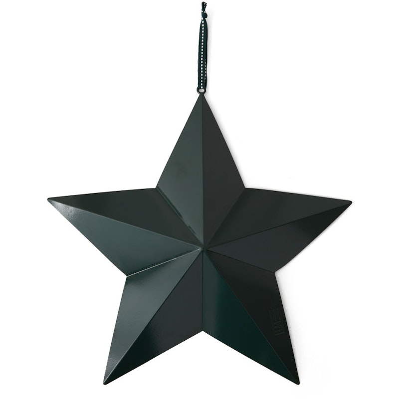 Metal Christmas Star 40x40 cm, Green
