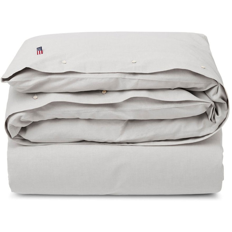 Pin Point Gray Cotton Duvet Cover, 150x210 cm