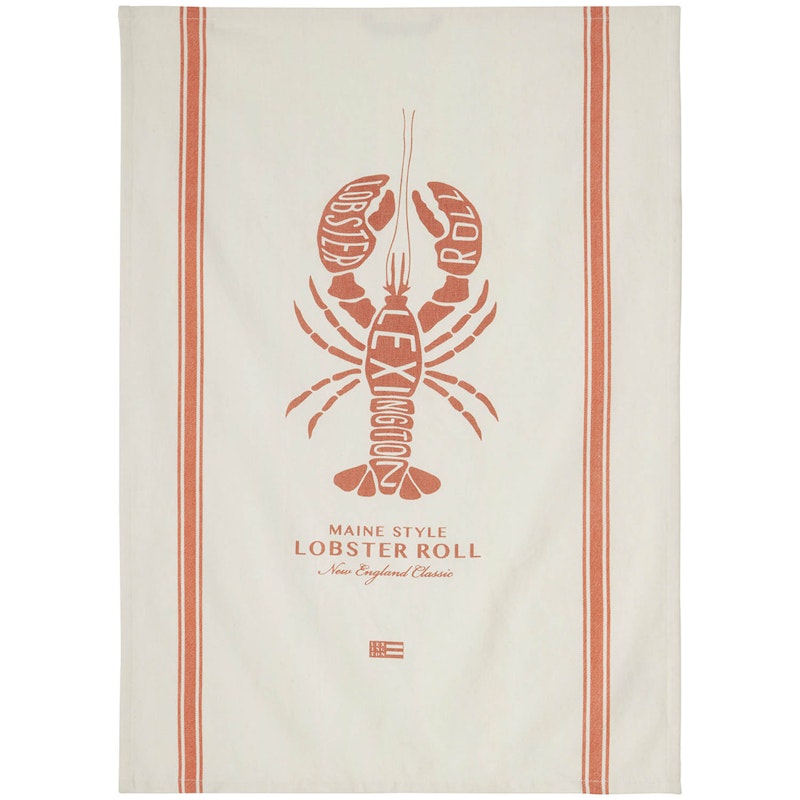 Kitchen Towel 50x70 cm, White/Terra