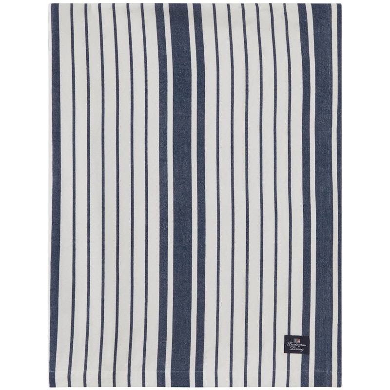 Tablecloth 150x250 cm, White/Navy