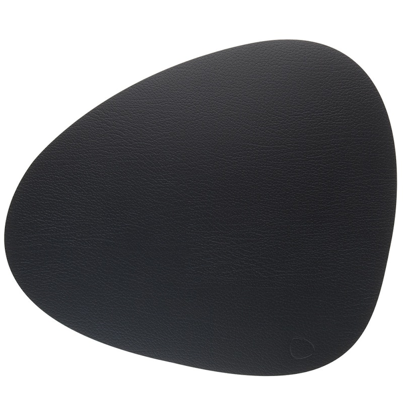 Curve L Table Mat Bull, 37x44 cm, Black