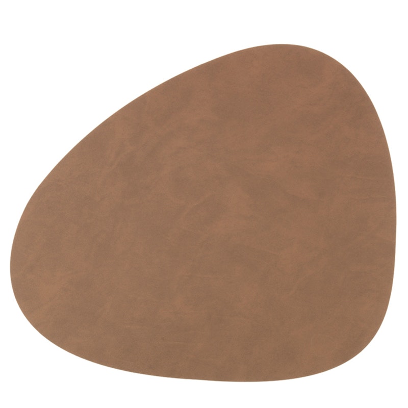 Curve L Table Mat Nupo 37x44 cm, Brown