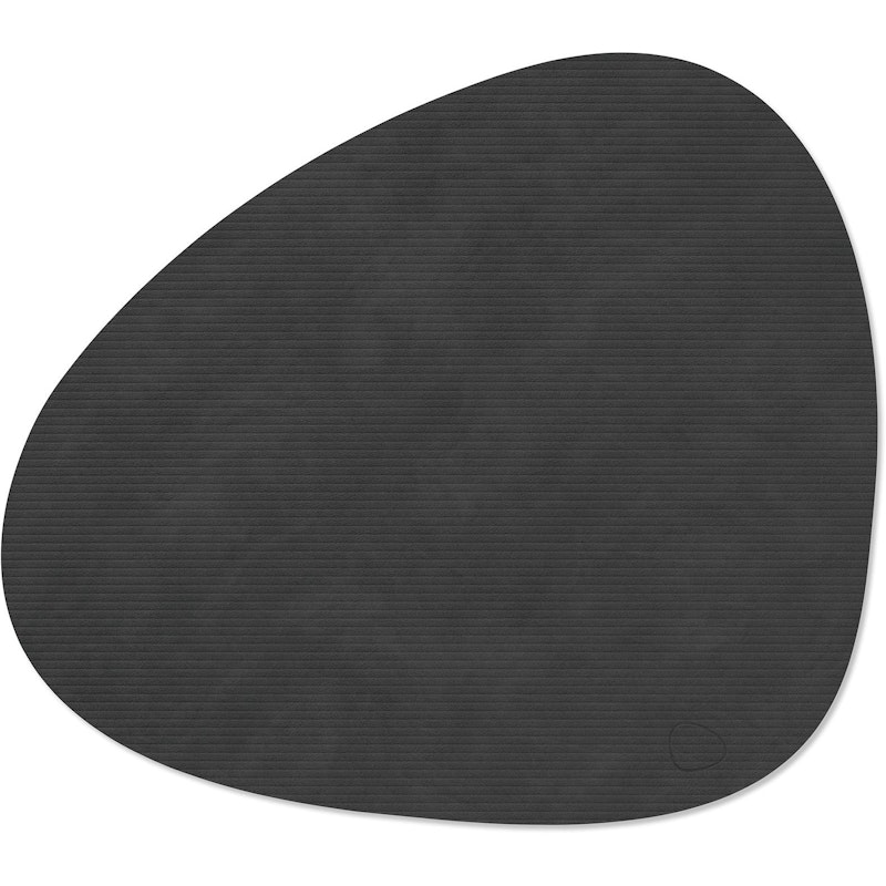 Curve L Corduroy Placemat, Black