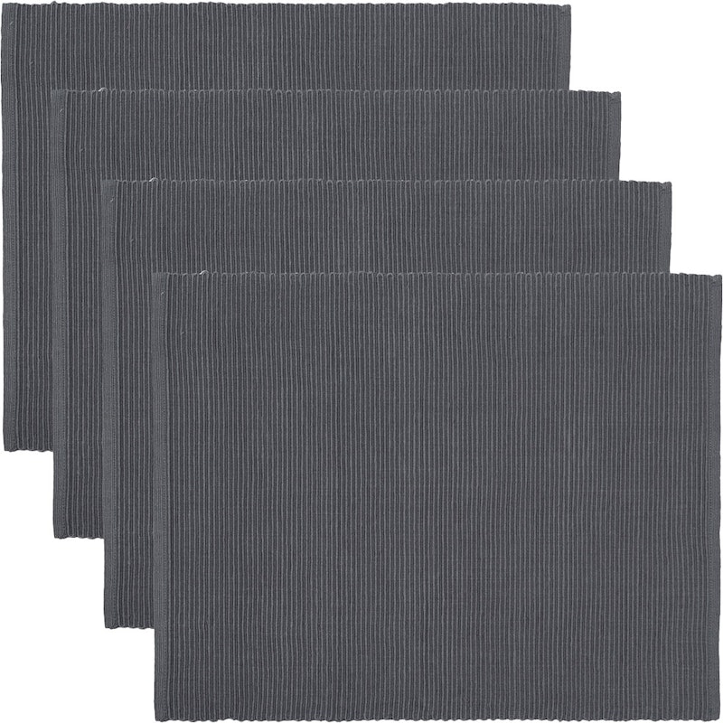 Uni Placemat 35x46 cm 4-pack, Granite Grey