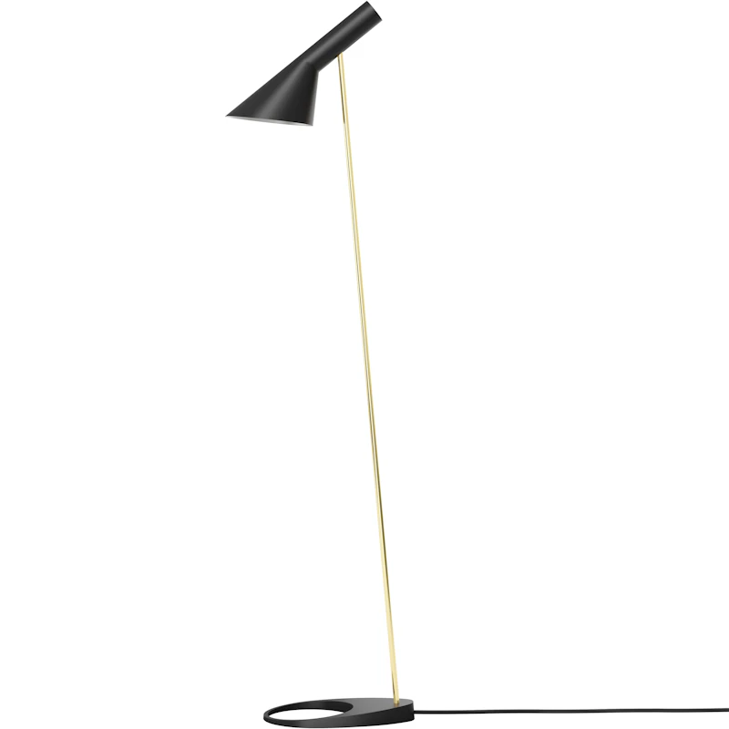 AJ Floor Lamp, Black / Brass