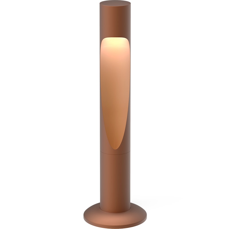 Flindt Garden Bollard Short Corten Base With Adapter, 2700K