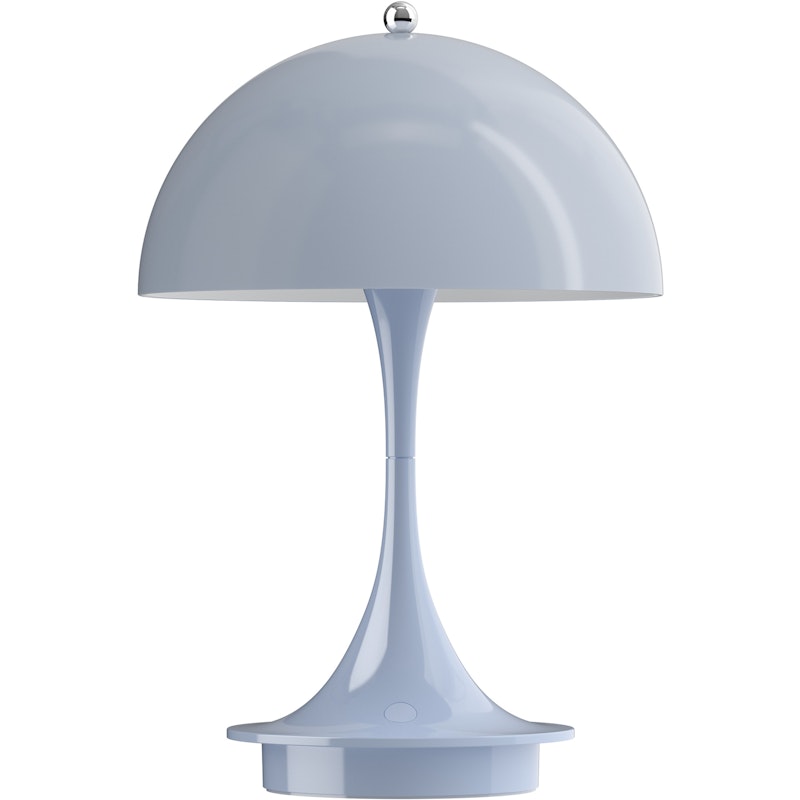 Panthella 160 Table Lamp Portable, Pale Blue Opal Acryl