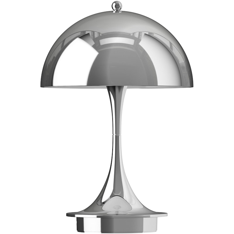 Panthella 160 Table Lamp Portable, Chrome