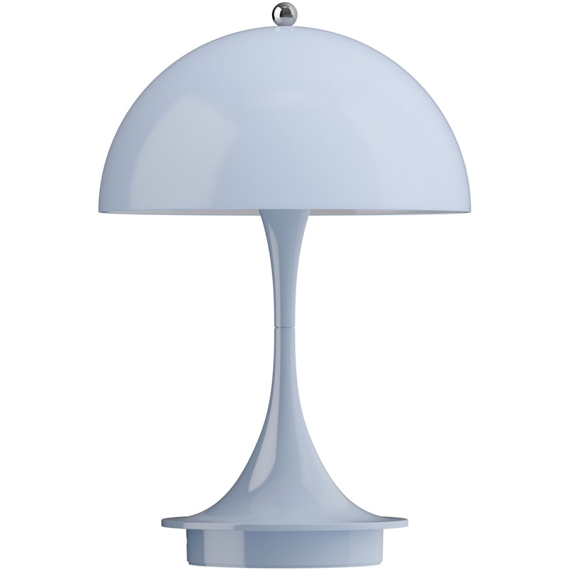 Panthella 160 Table Lamp Portable, Opal Pale Blue