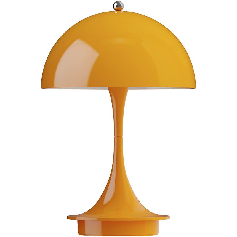 Panthella 160 Table Lamp Portable, Opaque Orange