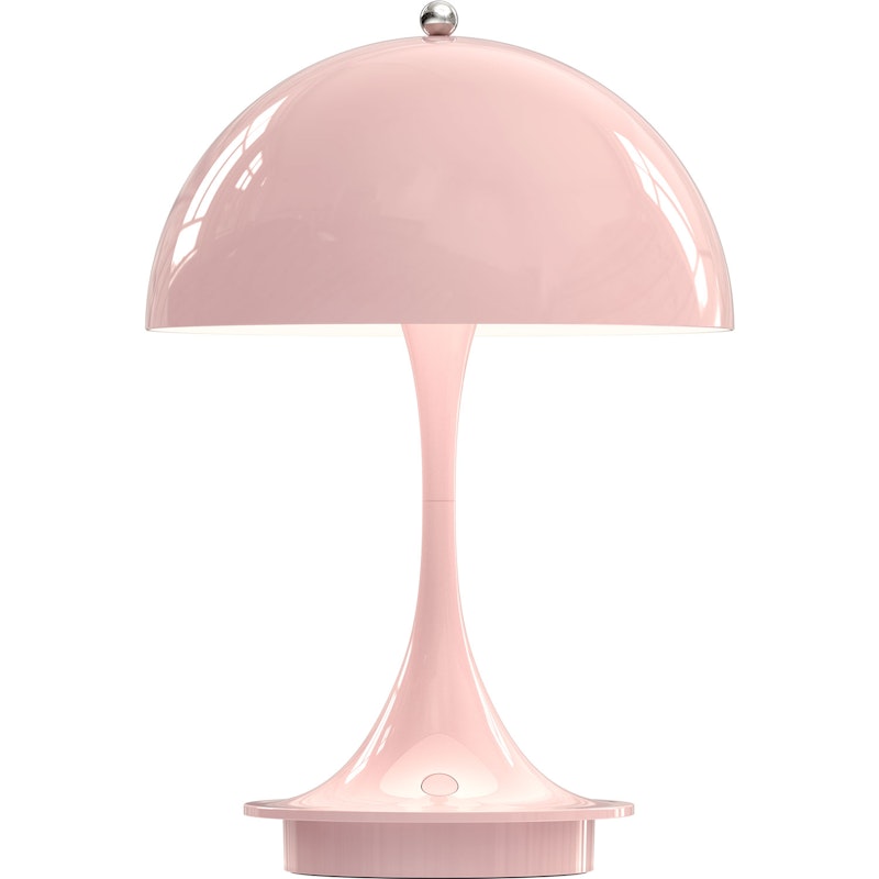 Panthella 160 Table Lamp Portable, Pale Rose