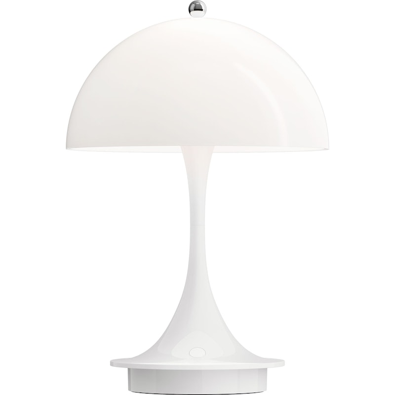 Panthella 160 Table Lamp Portable, White Opal Acryl