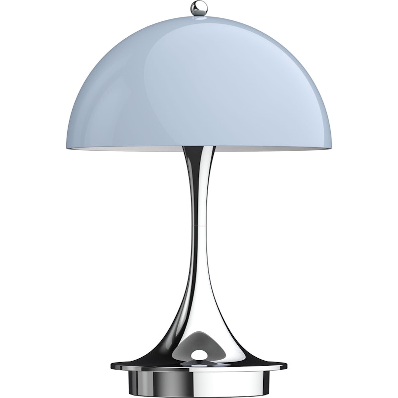 Panthella 160 Table Lamp Portable, Grey Opal Acryl