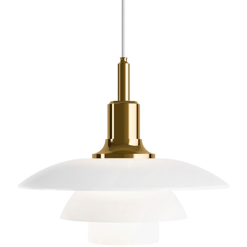 PH 3½-3 Pendant, Brass/Opal Glass