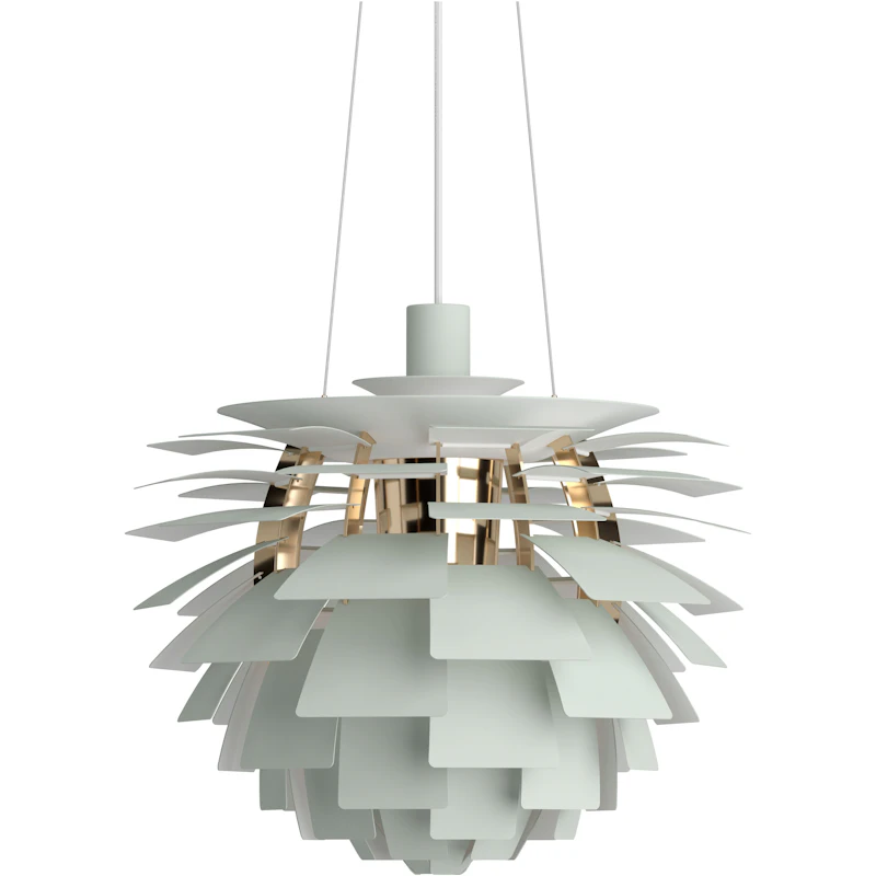PH Artichoke Pendant 48 cm, Brass / Dusty Green