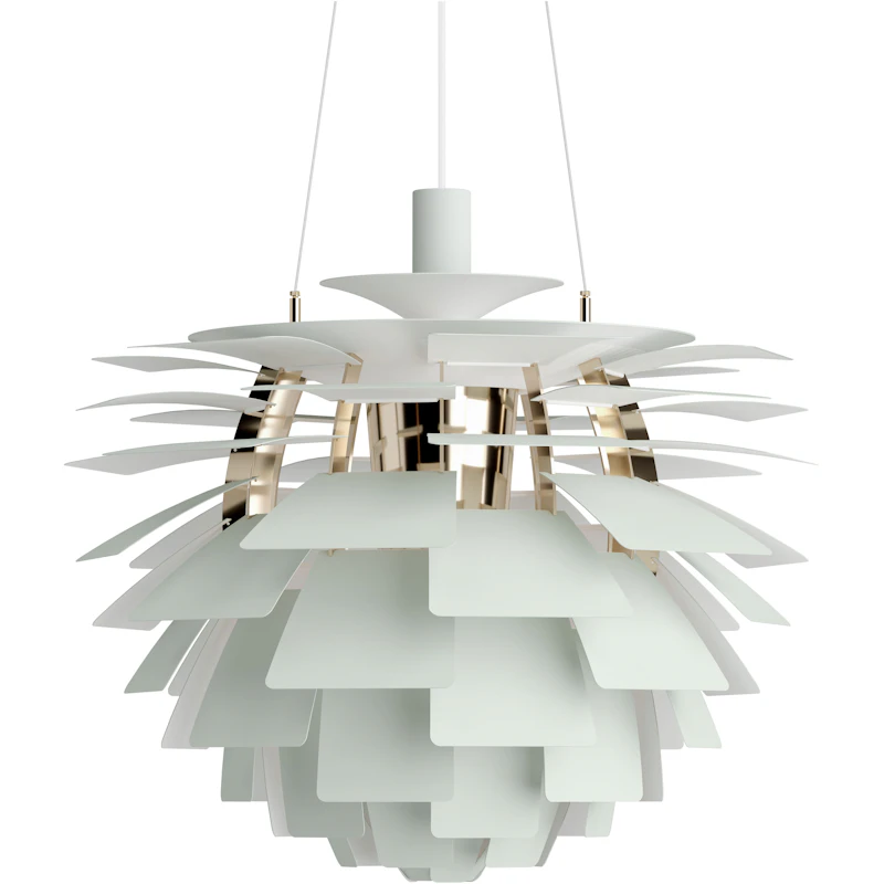 PH Artichoke Pendant 60 cm, Brass / Dusty Green
