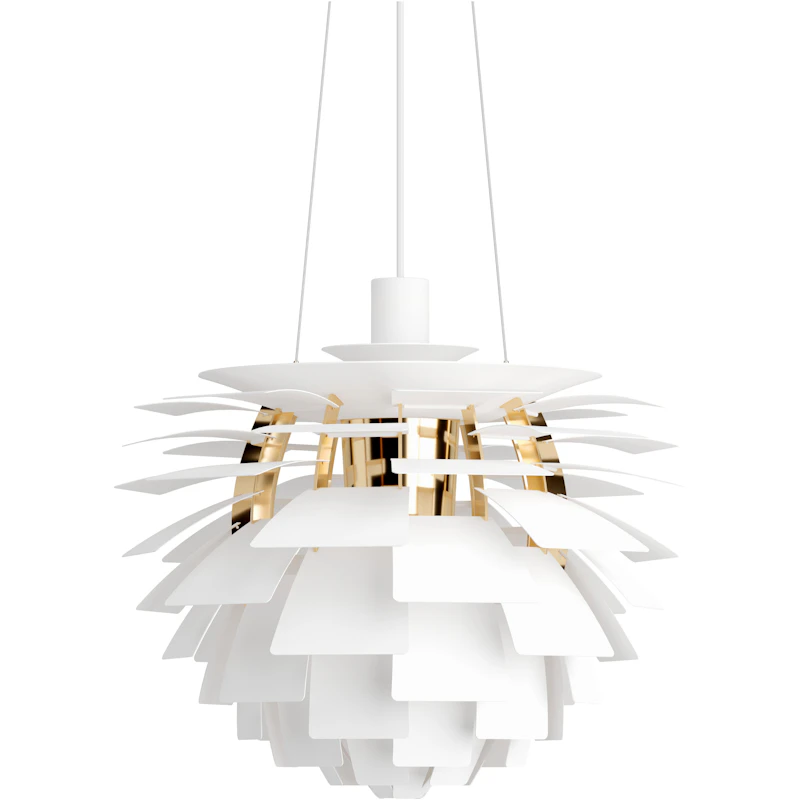 PH Artichoke Pendant 48 cm, Brass / Soft White