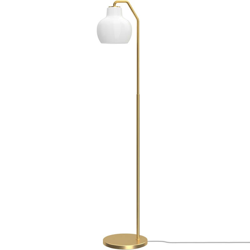 VL Ring Crown Floor Lamp, Brass / Opal Glass