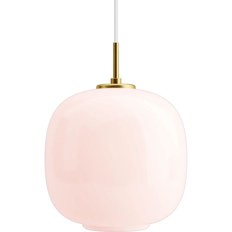 VL45 Radiohus Pendant 250 mm, Brass / Glossy Pale Rose