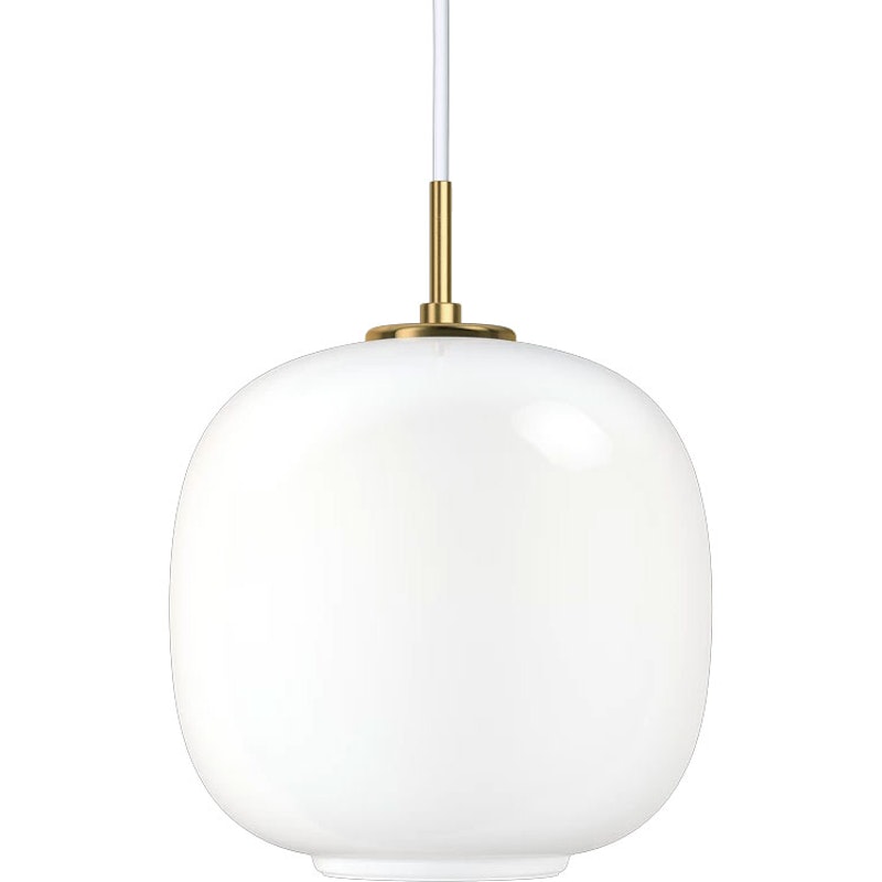 VL45 Radiohus Pendant 250 mm, Brass / Glossy White