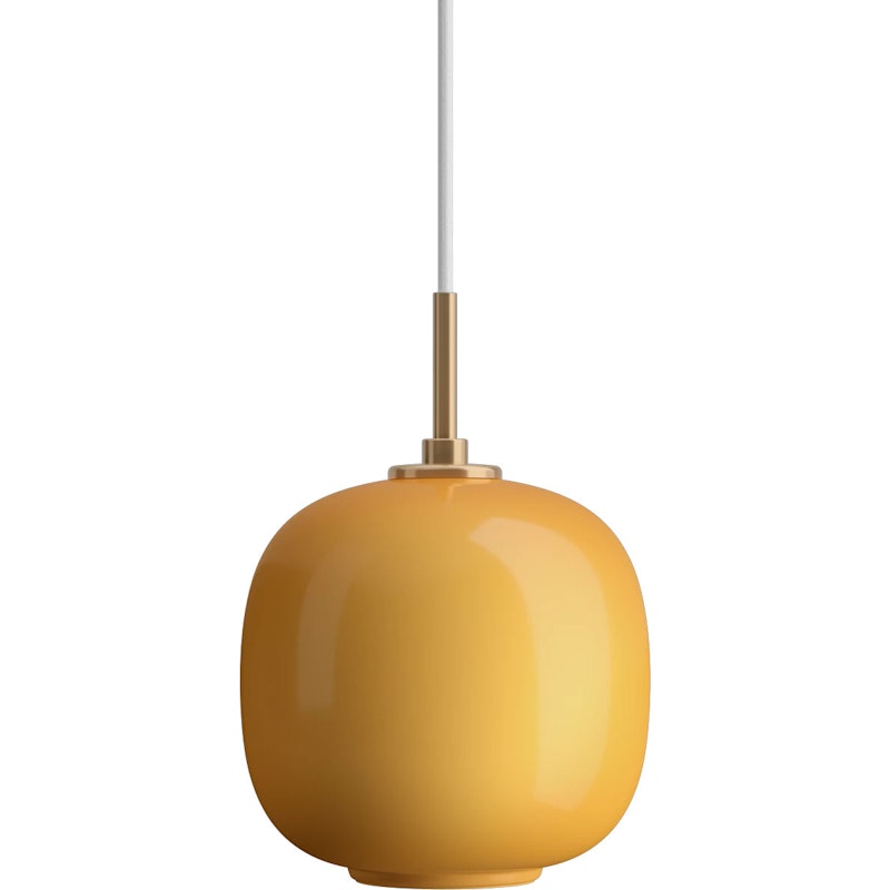 VL45 Radiohus Pendant 175 mm, Brass / Glossy Amber