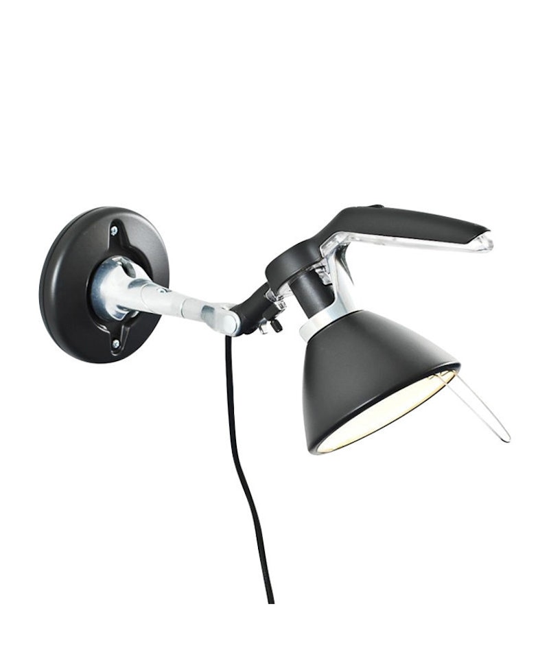 Fortebraccio Spot 60w E14 Wall Lamp, Black