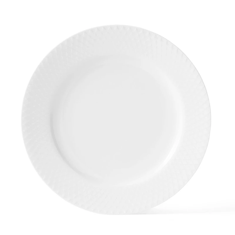Rhombe Plate 21 cm, White
