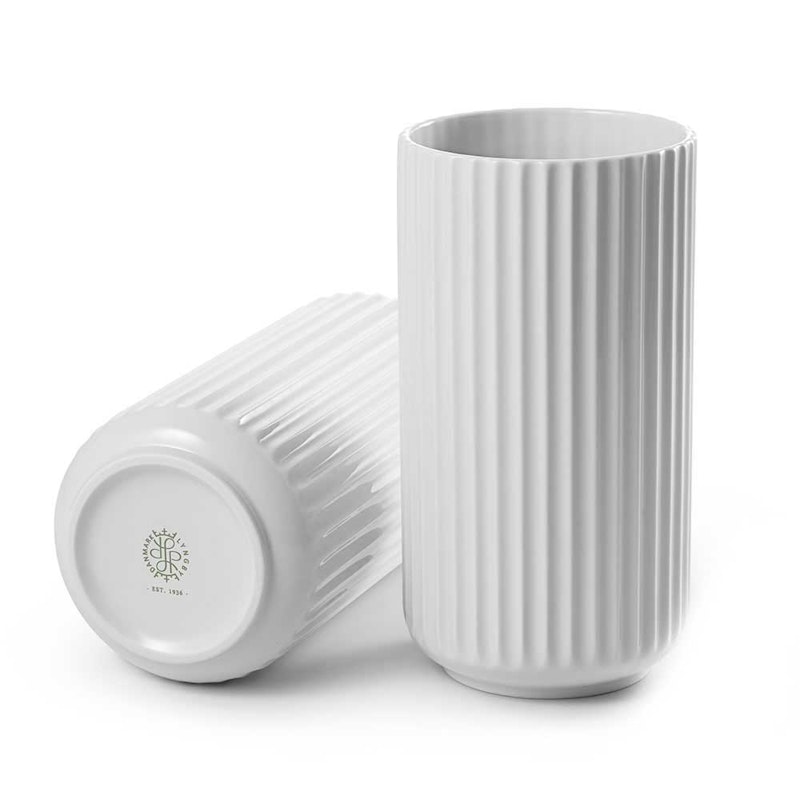 The Lyngby Vase 20 cm, White