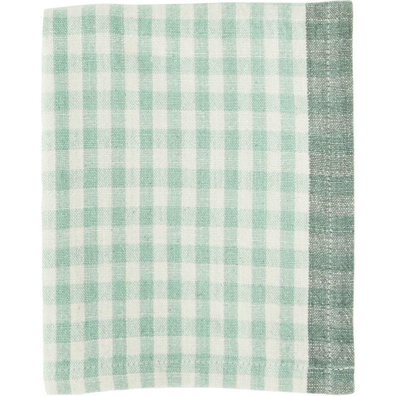 Kitchen Towel Checked 50x70 cm, Light Green