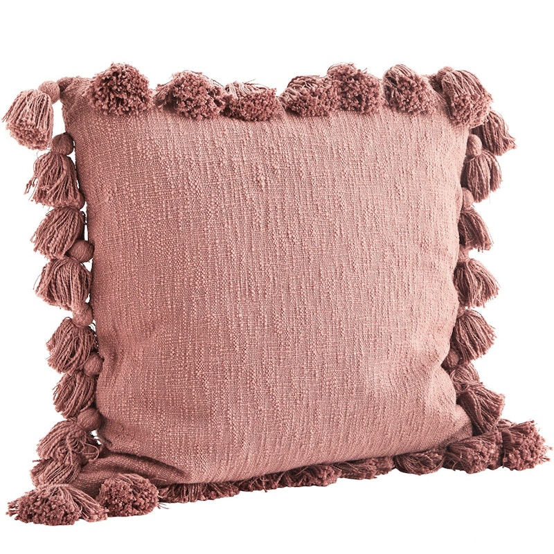 Cushion cover with tassels 60x60 cm, Rose